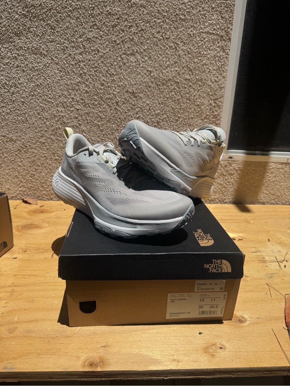 The North Face Men's Light Gray Athletic Sneakers